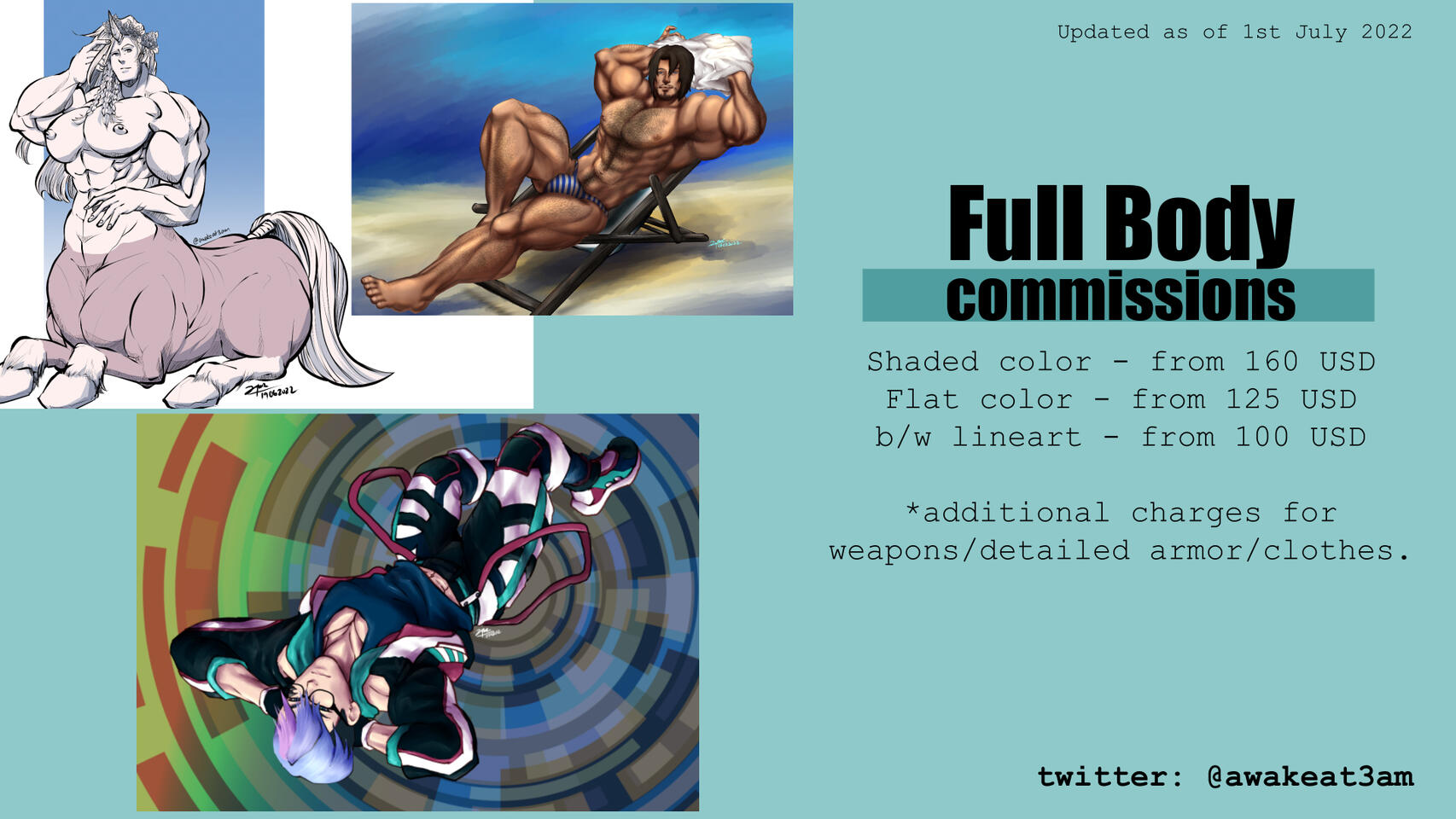 Full body commission price